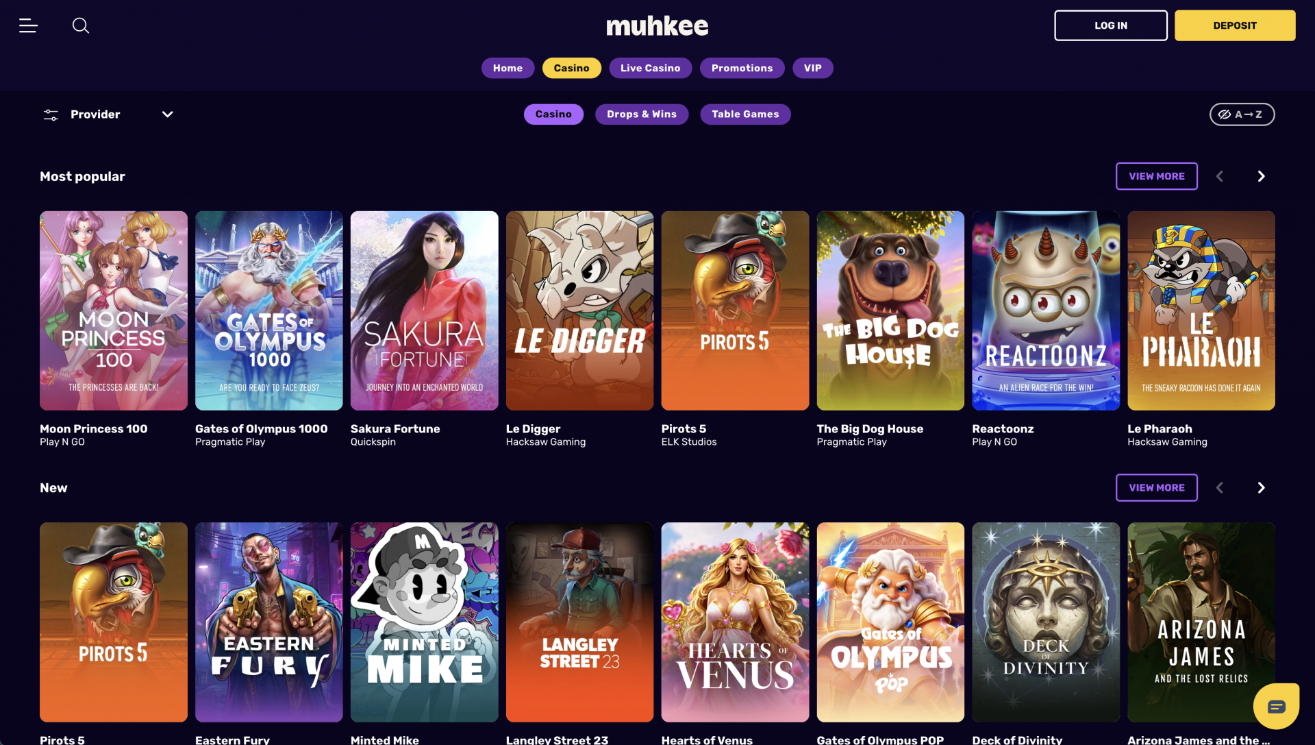 muhkee casino lobby